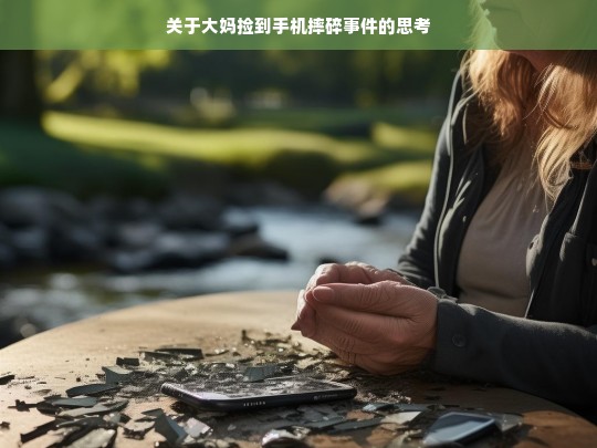 关于大妈捡到手机摔碎事件的思考，大妈捡到手机摔碎事件引发的思考