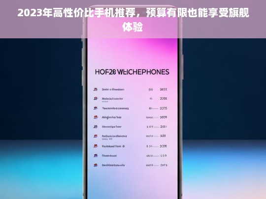 2023年高性价比手机推荐，预算有限也能享受旗舰体验