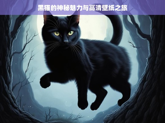 黑猫的神秘魅力与高清壁纸之旅，黑猫神秘魅力与高清壁纸探索